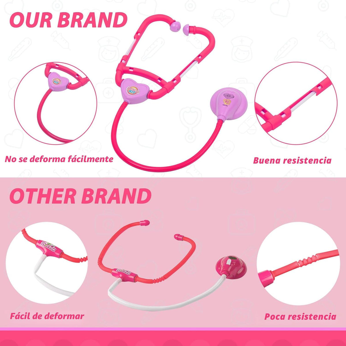 Liberry Kit médico para niños pequeños, juguete para niñas y niños...