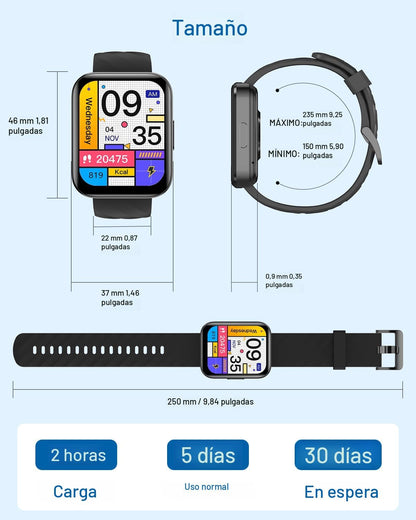 RUIMEN Relojes inteligentes para hombres y mujeres (Responder\/Real...