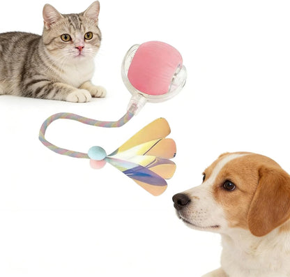 RightBliss Juguete automático de bola rodante para gatos y perros....