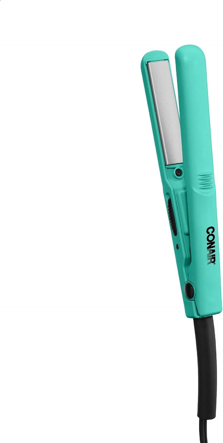 Conair MiniPro Alisador de cerámica, paquete de de 1, Negro