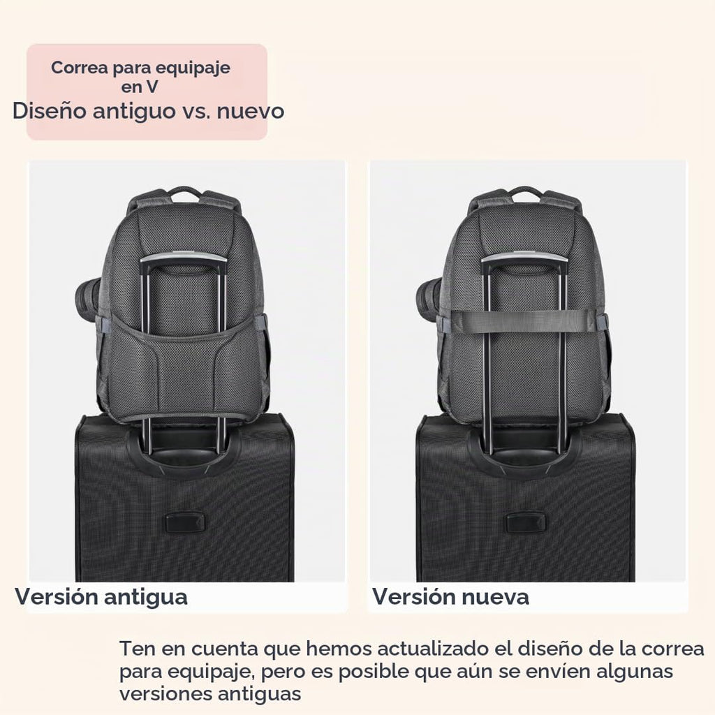 BabbleRoo Mochila de cuero para pañales - Baby Essentials Bolsa de...