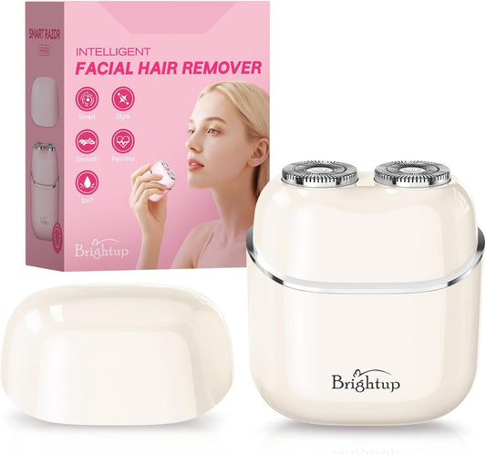 Brightup Depilación facial para mujeres - Afeitadora sin dolor para...