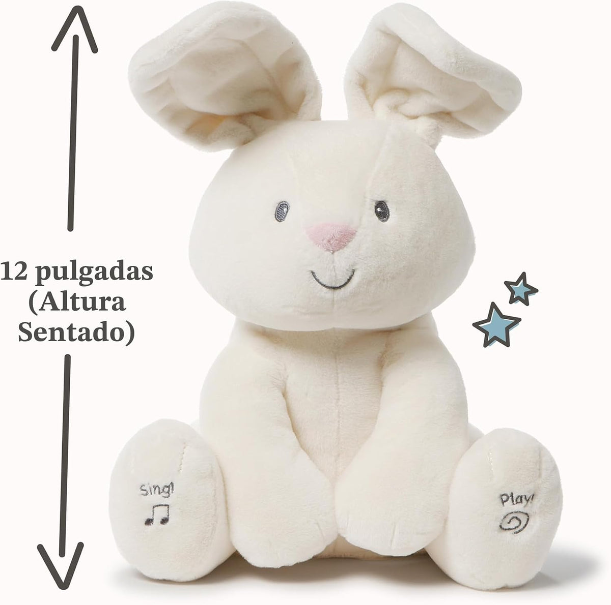 GUND Baby Flora Bunny Juguete musical interactivo animado para bebé...
