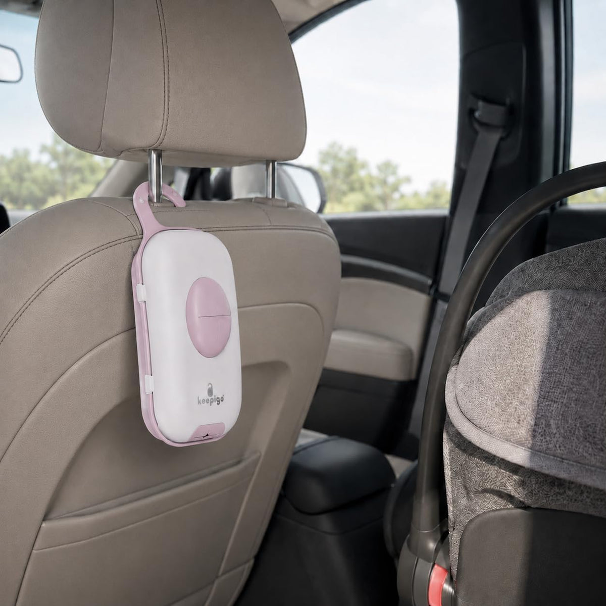 Keepigo - Dispensador de toallitas para pañales rosa bebé | Organiz...