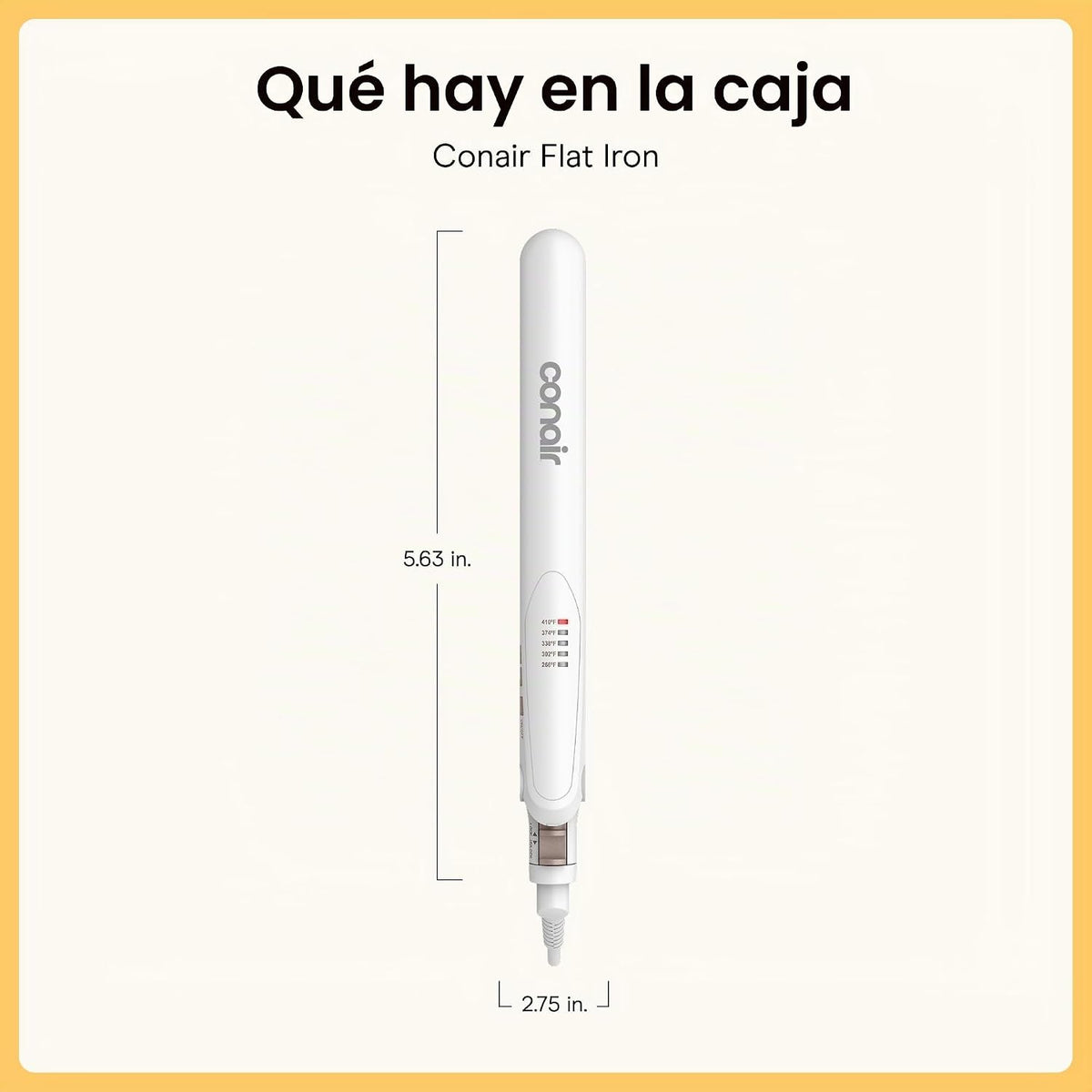 Conair - Plancha para el cabello, doble cerámica, platos extralargo...
