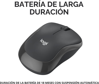 Ratón inalámbrico Bluetooth silencioso compacto Logitech M240 - Gra...