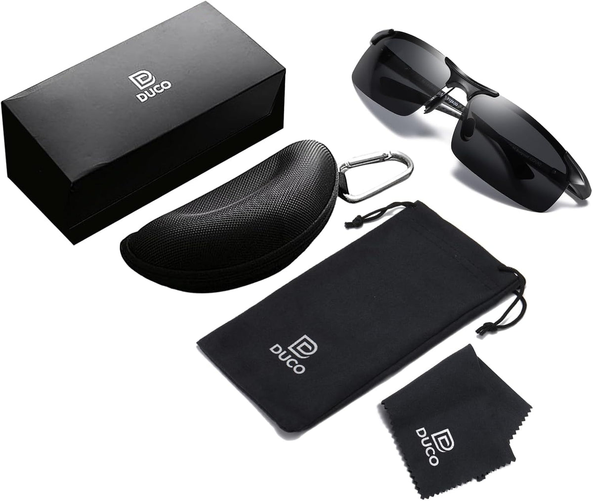 DUCO - Gafas de sol polarizadas para hombre, para deportes, pesca,...