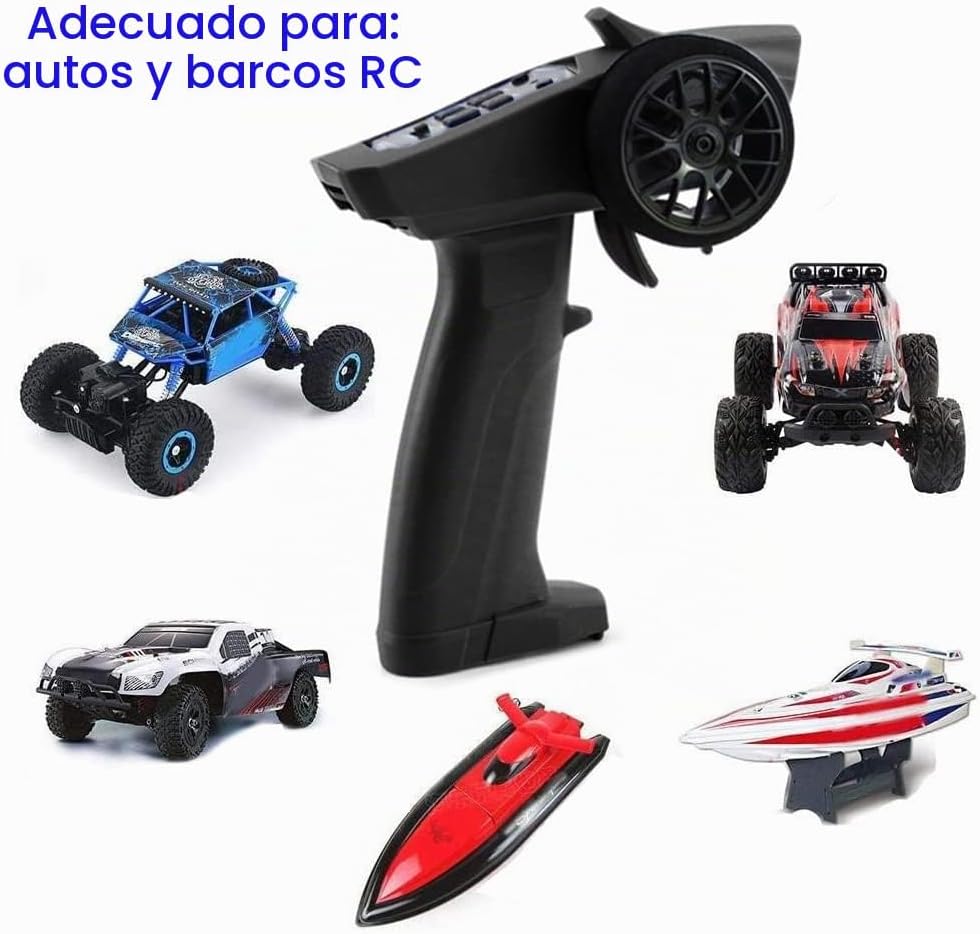 havcybin Turbo Racing 91803G-VT RC 2.4GHz 3CH Transmisor de radio c...