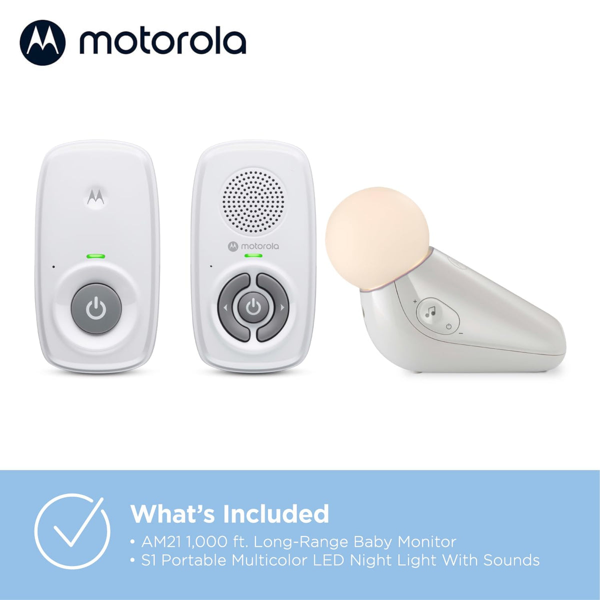 Motorola Nursery Monitor de audio inalámbrico para bebés (sin WiFi)...