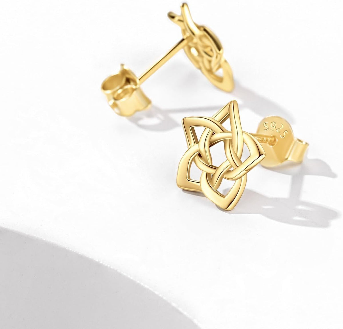 ChicSilver Pendientes celtas para mujer de plata de ley hipoalergén...