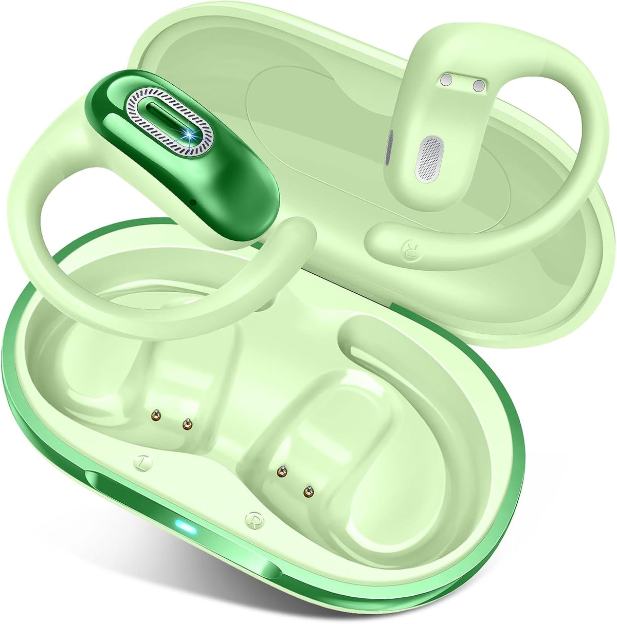 Auriculares abiertos, auriculares inalámbricos Bluetooth 5.4, 50H,...