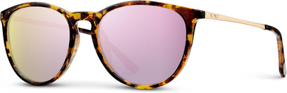 WearMe Pro Gafas de sol polarizadas redondas para mujer, protección...