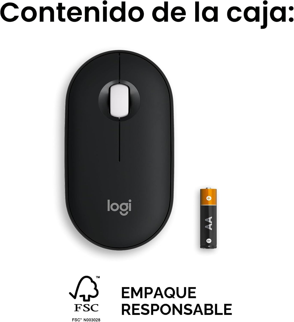 Ratón inalámbrico Bluetooth Logitech M350s Pebble 2 - Negro | Delga...