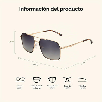 ZENOTTIC Gafas de sol polarizadas de aviador para hombre: protecció...