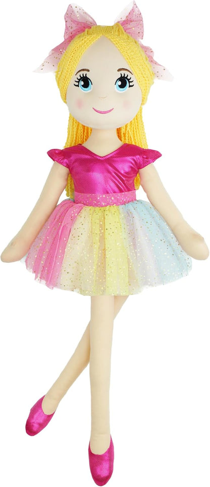 June Garden Princesa Bailarina Polina de 30" XL - Muñeca de Pel...
