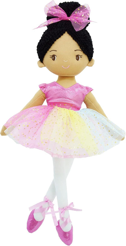 June Garden Princesa Stella de bailarina de 16 pulgadas, muñeca sua...