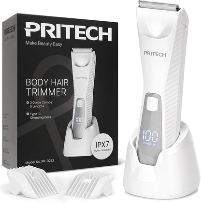 PRITECH Manscape - Recortadora de pelo Pubic para mujer, recortador...