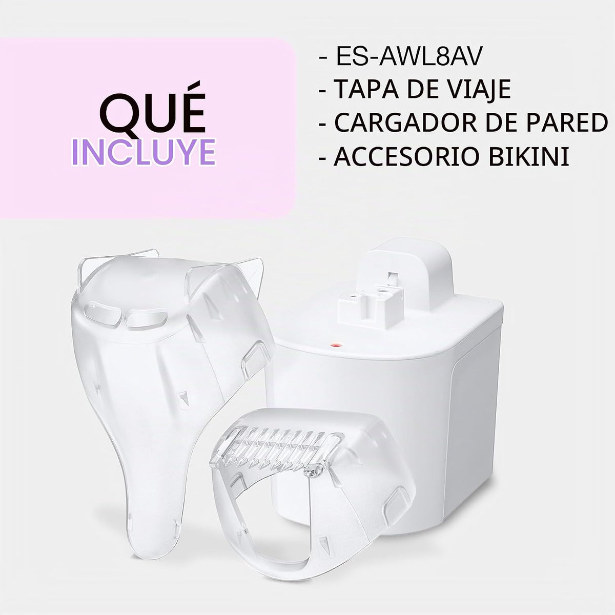 Panasonic Recortadora de bikini para mujer, maquinilla de afeitar e...