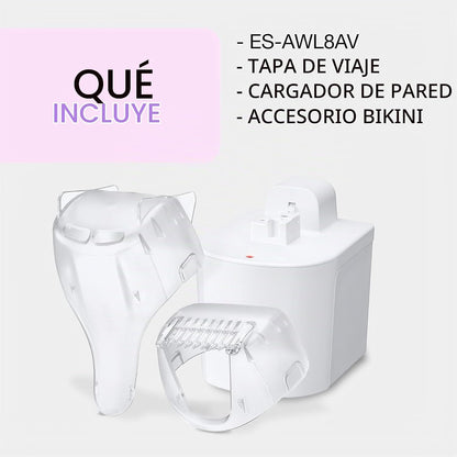 Panasonic Recortadora de bikini para mujer, maquinilla de afeitar e...