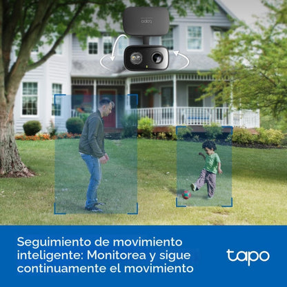 Tapo 2K Cámara de seguridad con cable panorámica/inclinable para in...