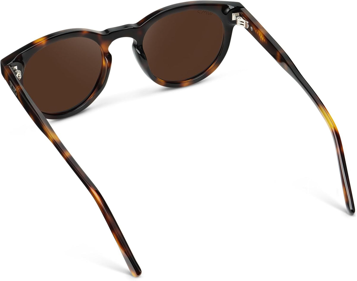 WearMe Pro Gafas de sol polarizadas redondas para mujer, protección...