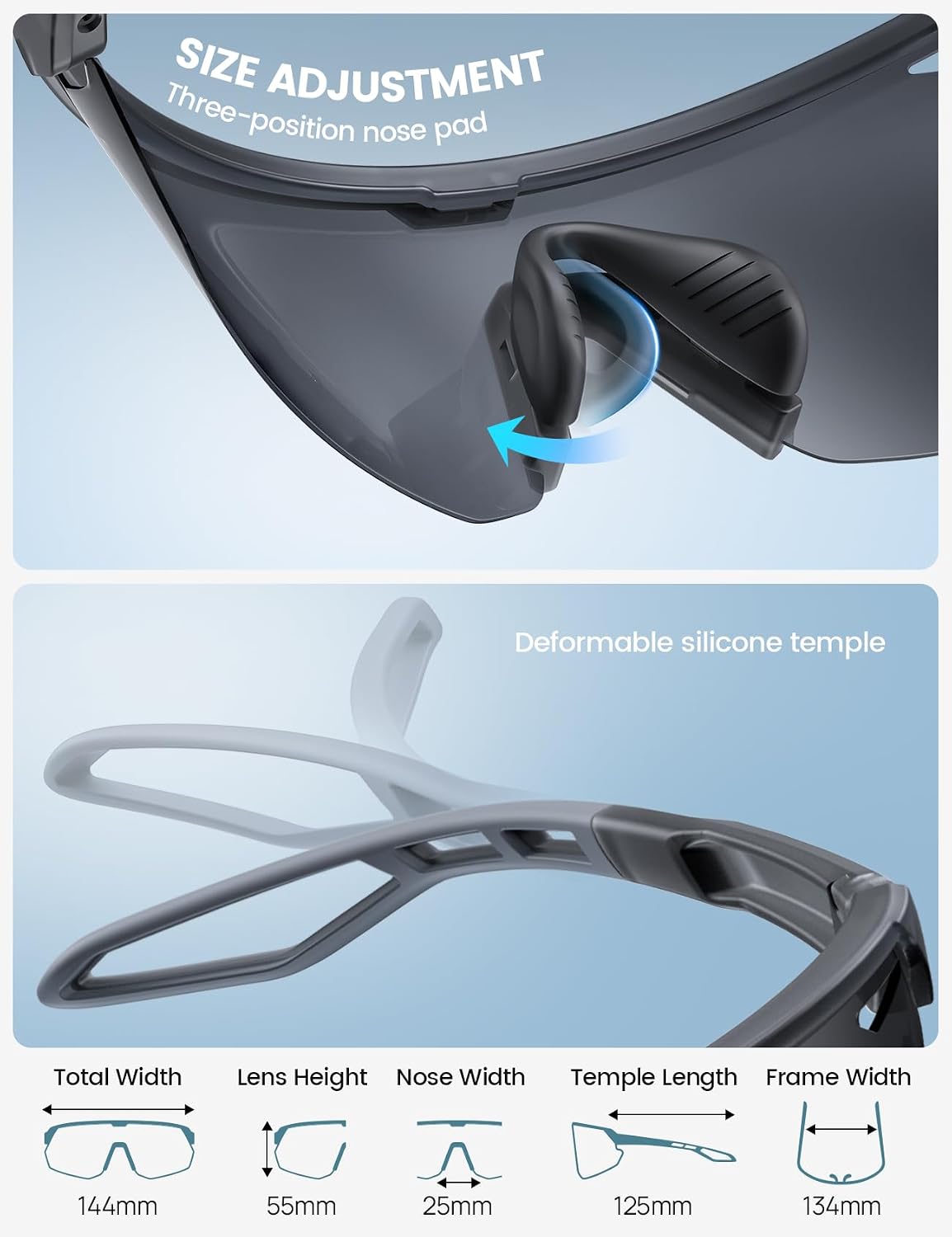 Lamicall Gafas de sol deportivas polarizadas de 0.85 oz para hombre...