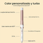 Conair - Plancha rizadora de cerámica doble, barril de 1 pulgada |...