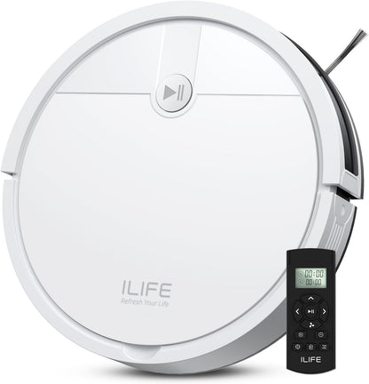 ILIFE V2 Robot Aspirador, succión sin enredos, color blanco | 120 m...
