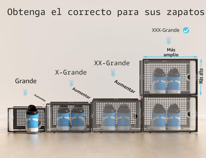Kuject Cajas de almacenamiento de zapatos XXX-Large, paquete de 12,...