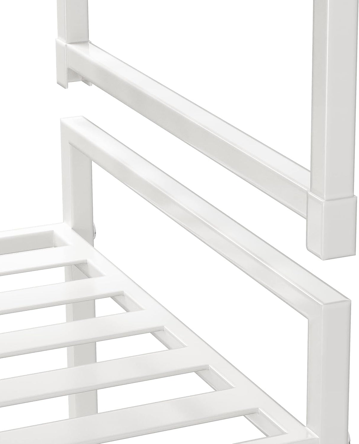 Simple Houseware Zapatero apilable con panel de metal de 3 niveles...