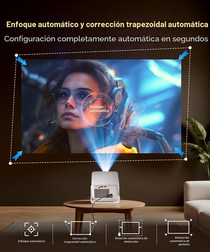 Magcubic Proyector inteligente con WiFi6 y Bluetooth5.4, portátil |...