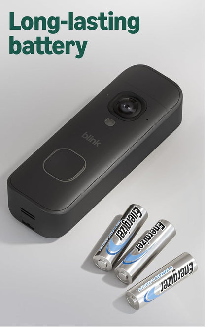 Timbre con cámara 2K+ Blink (ambos último modelo) y Cámara para ext...