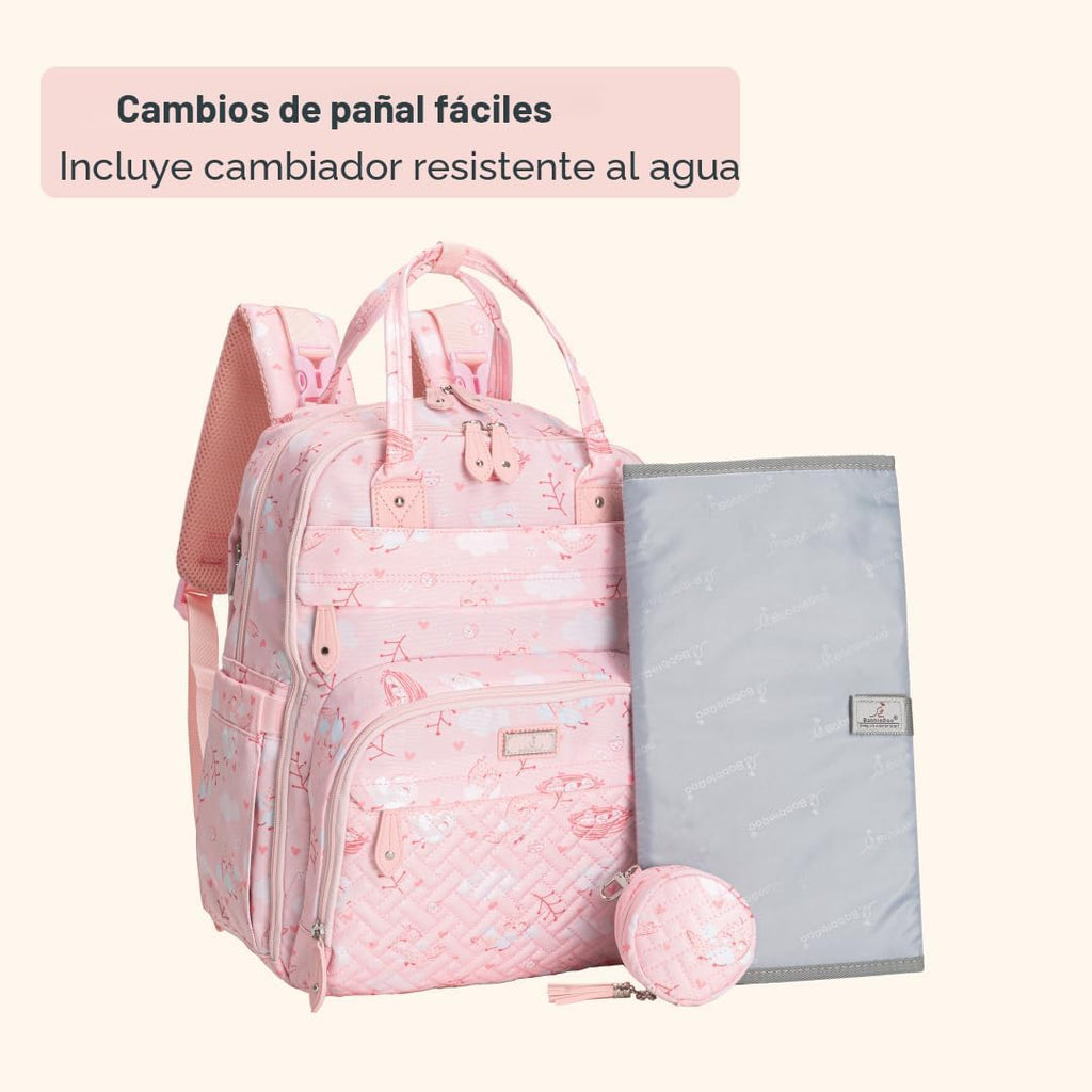 BabbleRoo Mochila para pañales \u2013 Bolsa de viaje para Baby Esse...