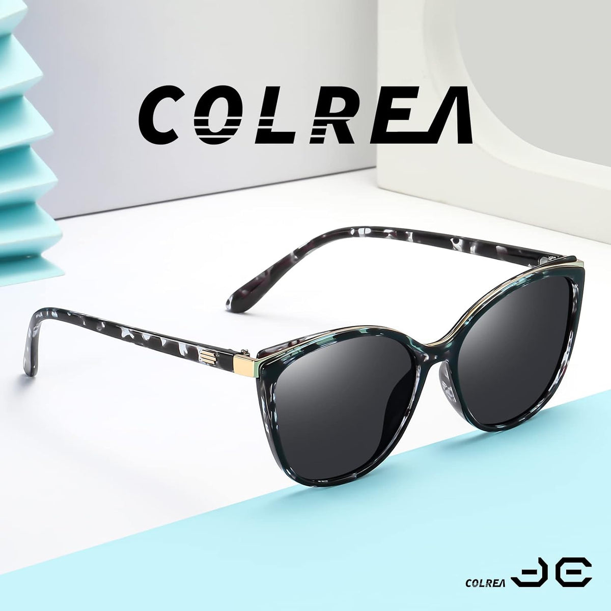 Colrea Gafas de Sol Modernas con Forma de Ojo de Gato para Mujer, E...