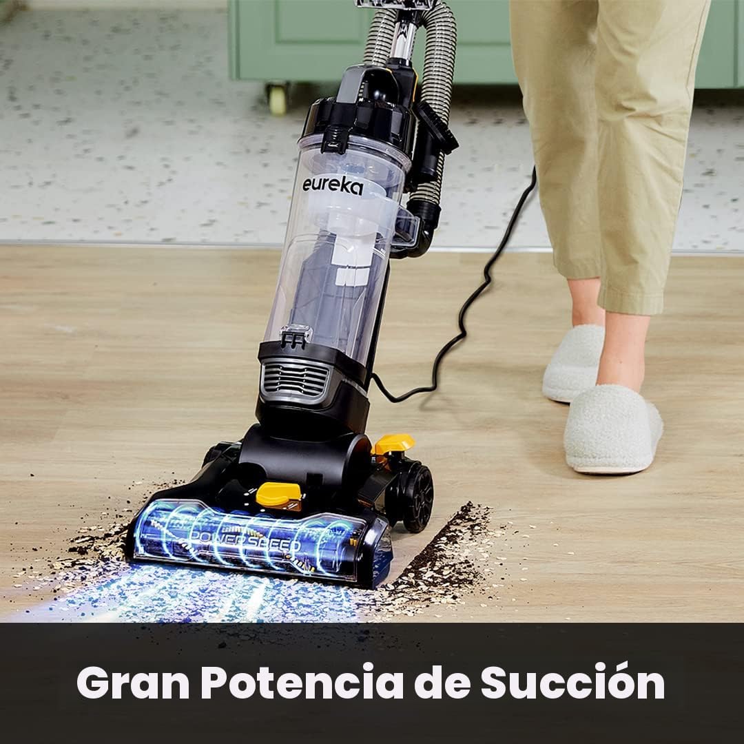 EUREKA PowerSpeed Aspiradora vertical ligera y potente para alfombr...