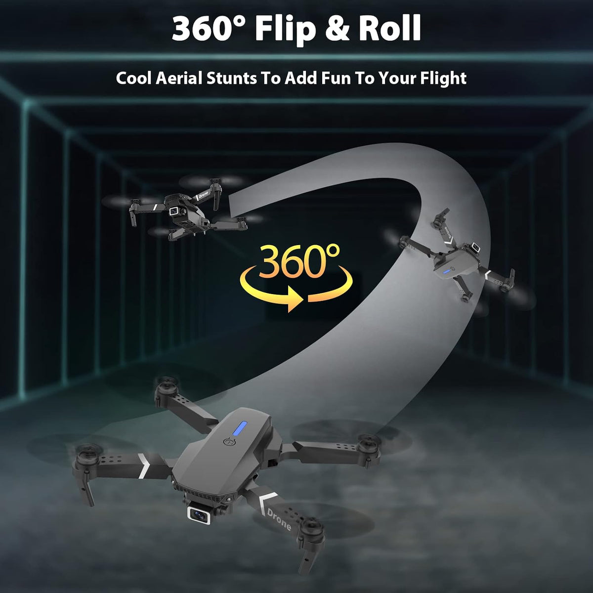 MOCVOO Dron con cámara dual para adultos y niños, cuadricóptero RC...