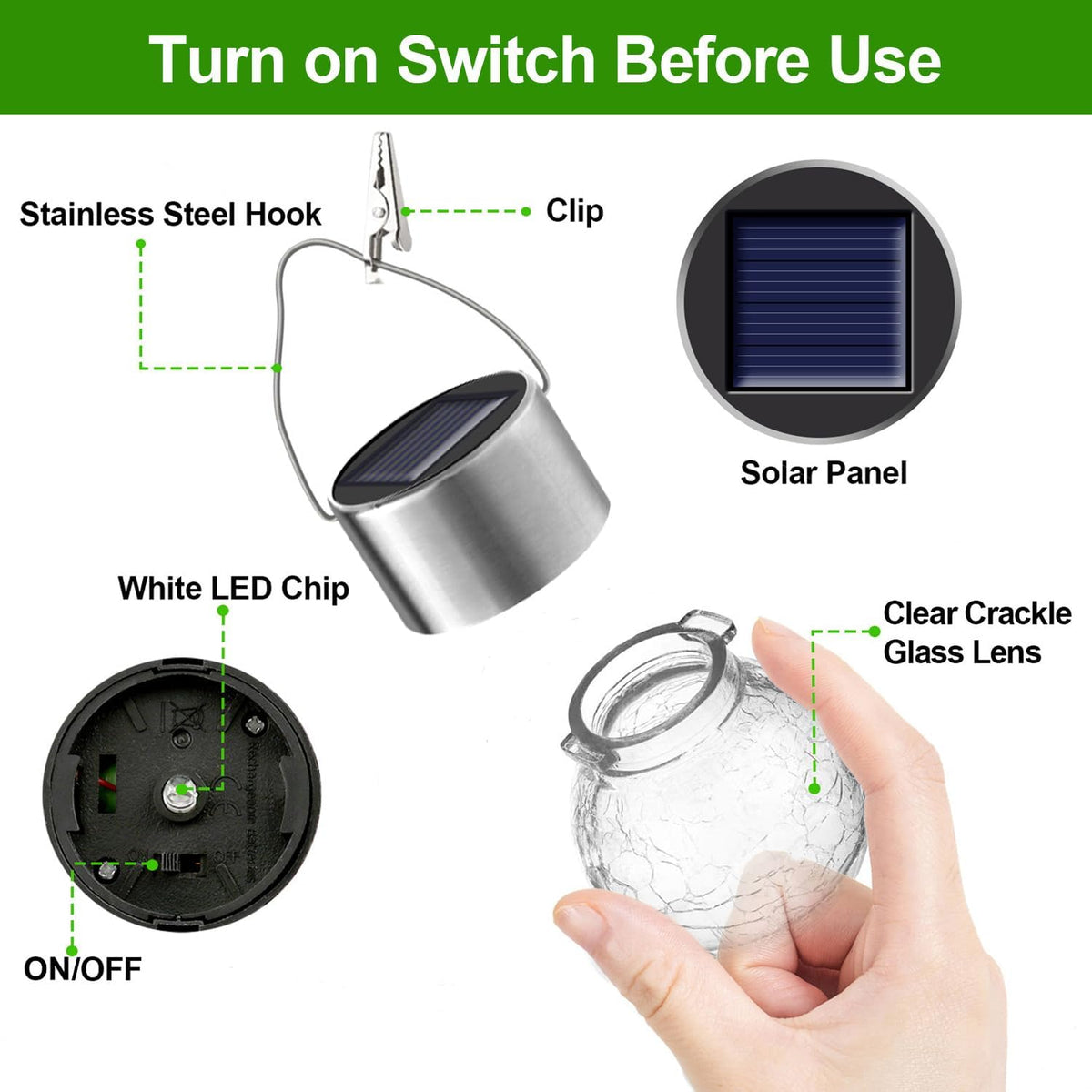 Luces Solares Colgantes para Exteriores Globo Decorativo Paquete de...