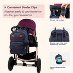 BabbleRoo Mochila para pañales \u2013 Bolsa de viaje para Baby Esse...