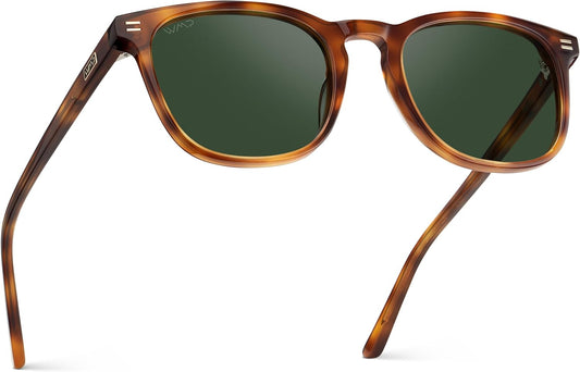 WMP Eyewear - Gafas de sol polarizadas modernas y redondas para hom...