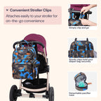 BabbleRoo Mochila para pañales \u2013 Bolsa de viaje para Baby Esse...
