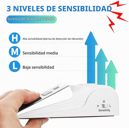 Alarma de tope de puerta, tope de puerta con alarma de seguridad de...