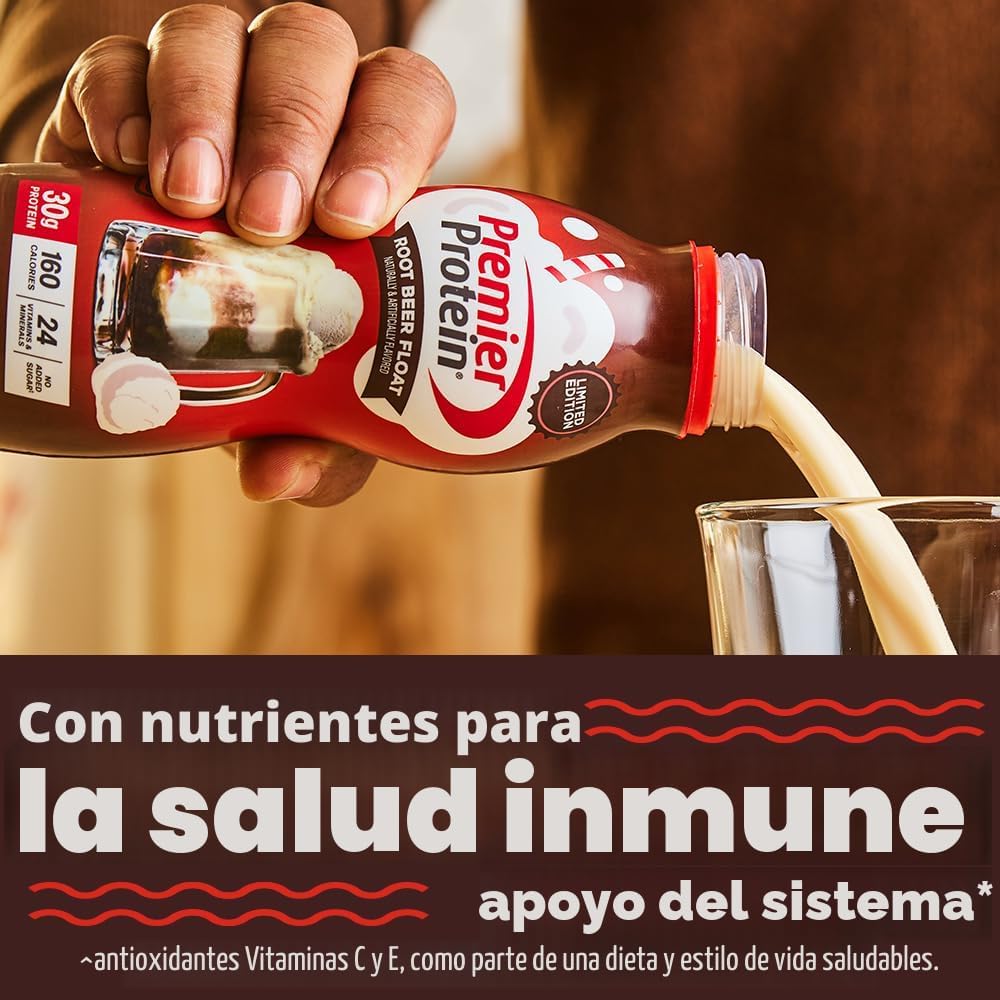Premier Protein Batido, flotador de cerveza de raíz, 1.06 oz de pro...