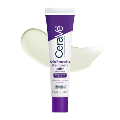 CeraVe Loción Facial Iluminadora con SPF 30, Niacinamida y Ceramida...