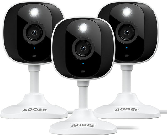 AOQEE Cámara de seguridad 2K para interior\/exterior, color Nigth V...