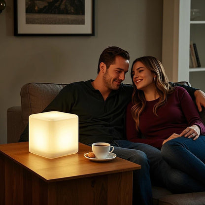 Cubo de luz LED recargable y impermeable, para interiores y exterio...