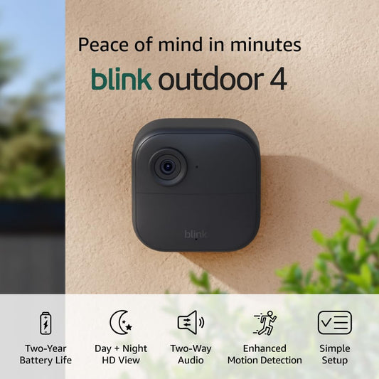 Blink Outdoor 4 y Wired Doorbell 2K+ (modelo más nuevo) \u2014 Cáma...