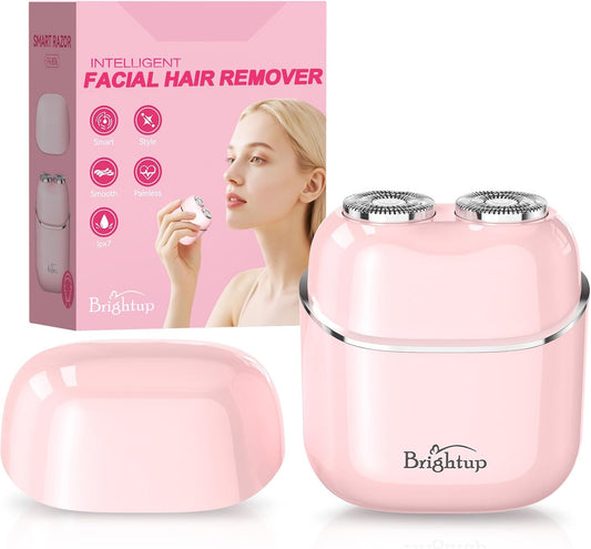 Brightup Depilación facial para mujeres - Afeitadora eléctrica sin...