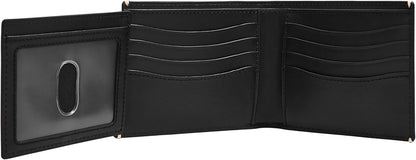 Fossil Westover - Billetera para hombre, de piel, plegable, con tap...