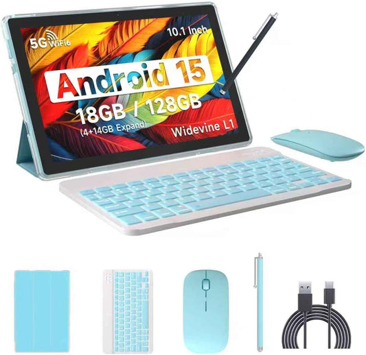 IWEGGO Tablet Android 15, 10 pulgadas 18 GB RAM+128 GB ROM\/2TB tab...