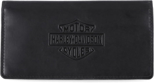 Harley-Davidson Cartera Rodeo de piel auténtica con bloqueo RFID pa...